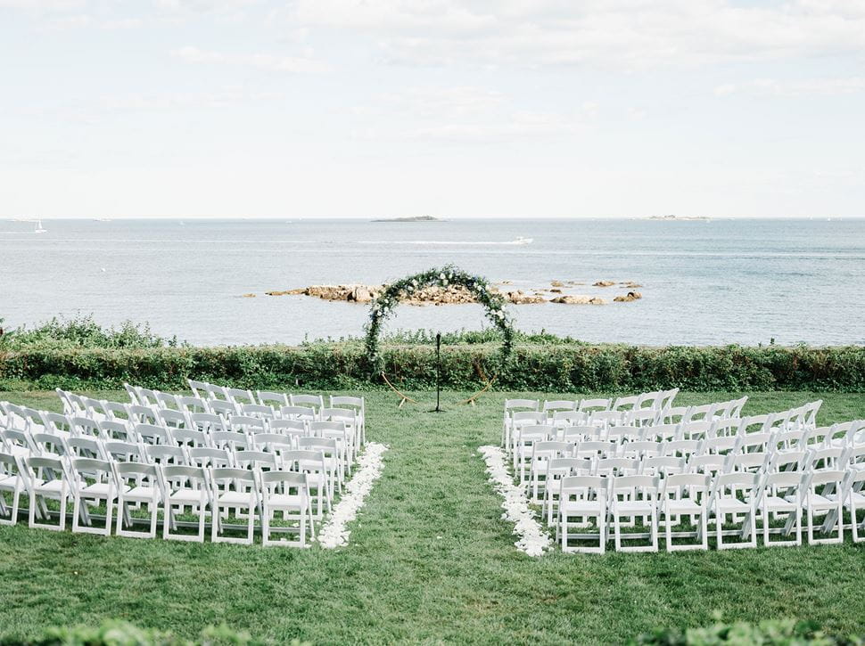 Chairs set up for Misselwood wedding